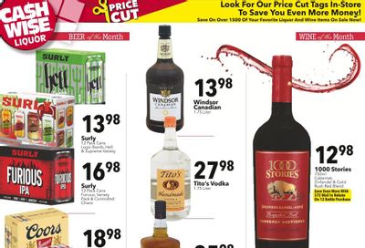Cash Wise Liquor Only (MN) Weekly Ad Flyer Specials August 28 to September 3, 2022