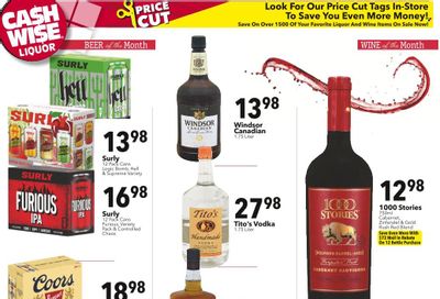 Cash Wise Liquor Only (MN) Weekly Ad Flyer Specials August 28 to September 3, 2022
