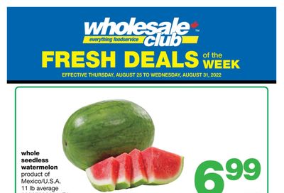 Wholesale Club (West) Fresh Deals of the Week Flyer August 25 to 31