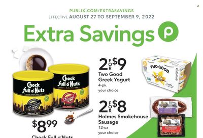 Publix (AL, FL, GA, NC, SC, TN) Weekly Ad Flyer Specials August 27 to September 9, 2022