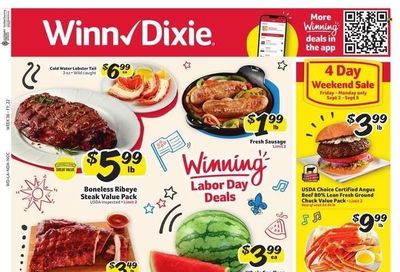 Winn Dixie (AL, FL, GA, LA) Weekly Ad Flyer Specials August 31 to September 6, 2022