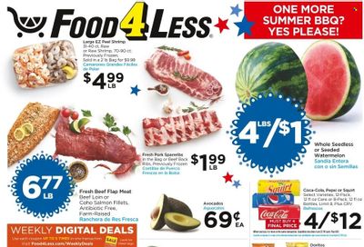 Food 4 Less (CA) Weekly Ad Flyer Specials August 31 to September 6, 2022