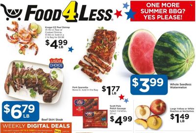 Food 4 Less (IN) Weekly Ad Flyer Specials August 31 to September 6, 2022