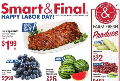 Smart & Final (AZ, CA) Weekly Ad Flyer Specials August 31 to September 6, 2022