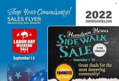 Commissary Weekly Ad Flyer Specials August 29 to September 11, 2022
