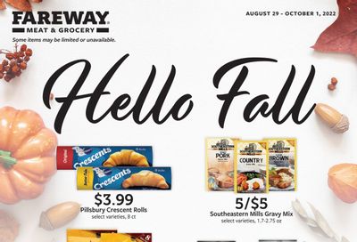 Fareway (IA) Weekly Ad Flyer Specials August 29 to September 1, 2022