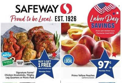 Safeway (CA, HI, OR, WA) Weekly Ad Flyer Specials August 31 to September 6, 2022