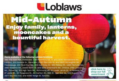 Loblaws (ON) Mid-Autumn Flyer August 25 to September 7