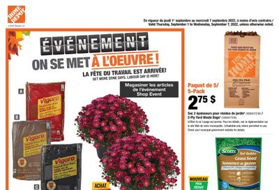 Home Depot (QC) Flyer September 1 to 7