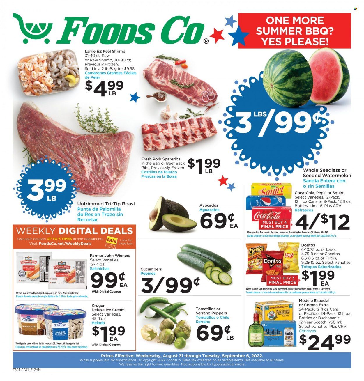Foods Co (CA, OH, VA) Weekly Ad Flyer Specials August 31 to September 6, 2022