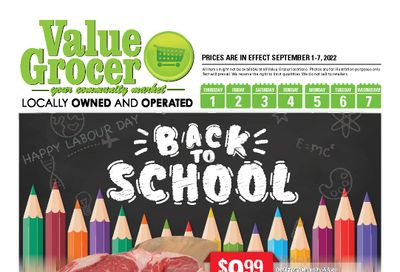 Value Grocer Flyer September 1 to 7