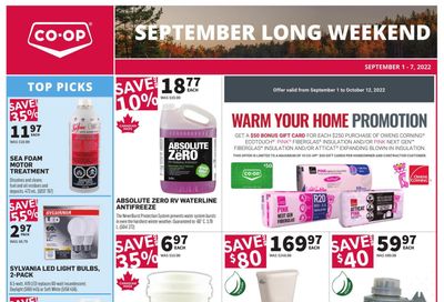 Co-op (West) Home Centre Flyer September 1 to 7