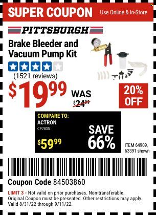Harbor Freight Weekly Ad Flyer Specials August 31 to September 11, 2022