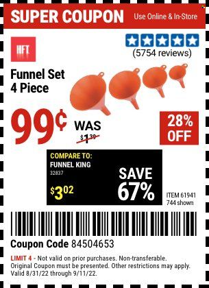 Harbor Freight Weekly Ad Flyer Specials August 31 to September 11, 2022