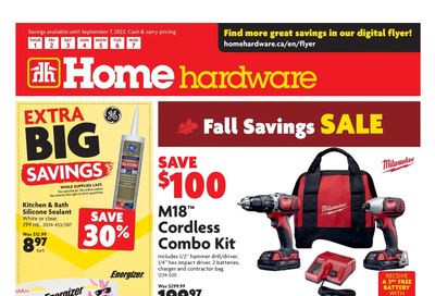 Home Hardware (Atlantic) Flyer September 1 to 7