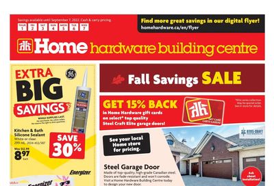 Home Hardware Building Centre (AB) Flyer September 1 to 7