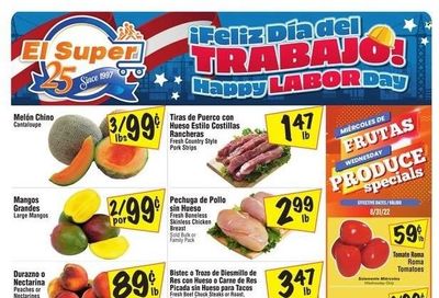 El Super (CA, NM, NV, TX) Weekly Ad Flyer Specials August 31 to September 6, 2022