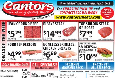 Cantor's Meats Flyer September 1 to 7