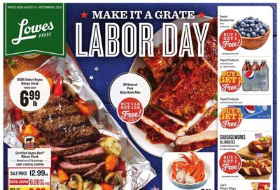 Lowes Foods (NC, SC) Weekly Ad Flyer Specials August 31 to September 6, 2022