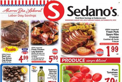 Sedano's (FL) Weekly Ad Flyer Specials August 31 to September 6, 2022
