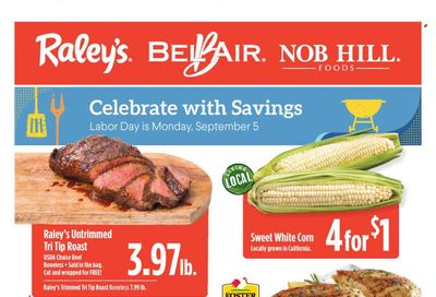 Raley's (CA, NV) Weekly Ad Flyer Specials August 31 to September 6, 2022