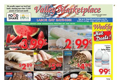 Valley Marketplace (CA) Weekly Ad Flyer Specials August 31 to September 6, 2022