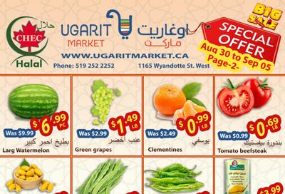 Ugarit Market Flyer August 30 to September 5
