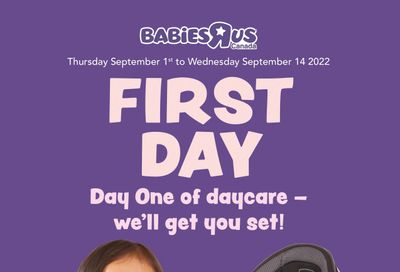 Babies R Us Flyer September 1 to 14