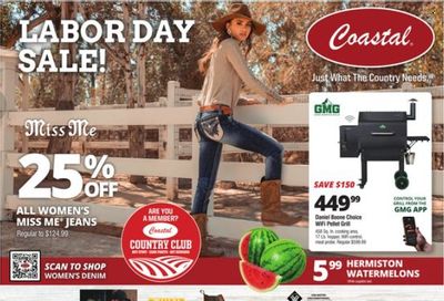 Coastal Farm & Ranch Weekly Ad Flyer Specials August 31 to September 6, 2022