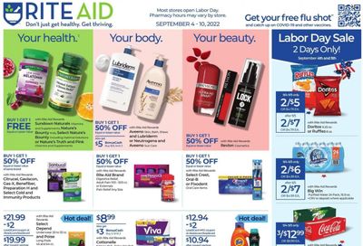 RITE AID Weekly Ad Flyer Specials September 4 to September 10, 2022