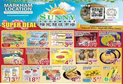 Sunny Foodmart (Markham) Flyer September 2 to 8