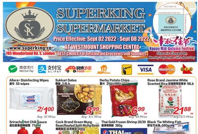 Superking Supermarket (London) Flyer September 2 to 8