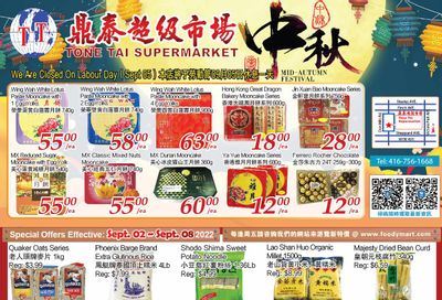 Tone Tai Supermarket Flyer September 2 to 8