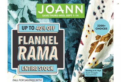 JOANN Weekly Ad Flyer Specials September 1 to September 14, 2022