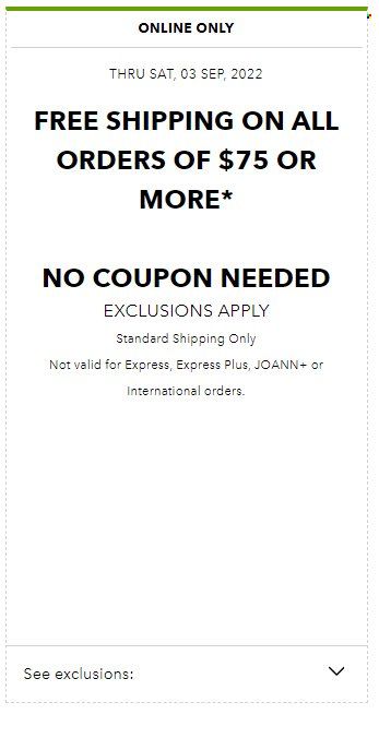 JOANN Weekly Ad Flyer Specials September 3 to September 3, 2022