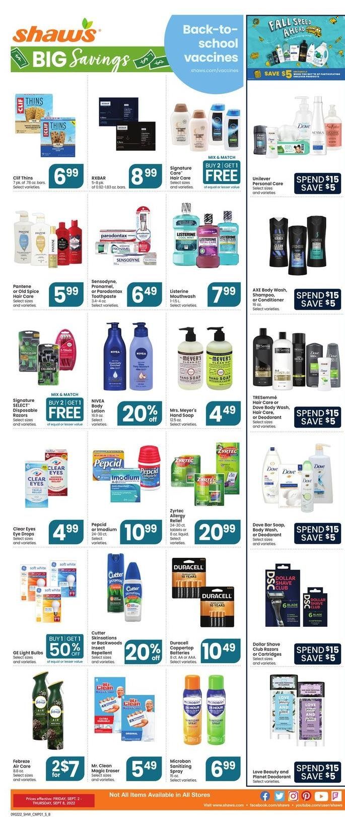 Shaw’s (MA, ME, NH, RI, VT) Weekly Ad Flyer Specials September 2 to ...