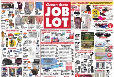 Ocean State Job Lot (CT, MA, ME, NH, NY, RI, VT) Weekly Ad Flyer Specials September 1 to September 7, 2022