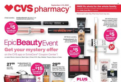 CVS Pharmacy Weekly Ad Flyer Specials September 4 to September 10, 2022