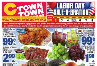 C-Town (CT, FL, MA, NJ, NY, PA) Weekly Ad Flyer Specials September 2 to September 8, 2022