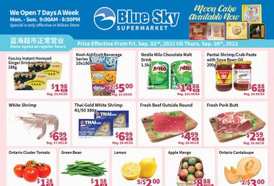Blue Sky Supermarket (North York) Flyer September 2 to 8