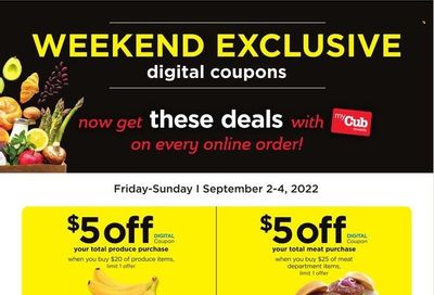 Cub Foods (MN) Weekly Ad Flyer Specials September 2 to September 4, 2022