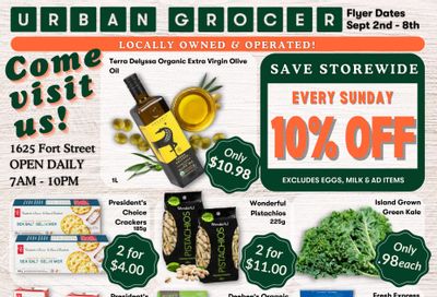 Urban Grocer Flyer September 2 to 8