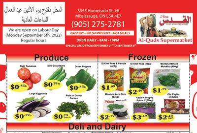 Al-Quds Supermarket Flyer September 2 to 8