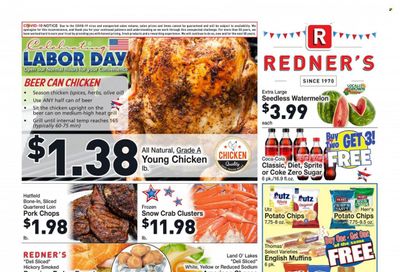 Redner's Markets (DE, MD, PA) Weekly Ad Flyer Specials September 1 to September 7, 2022