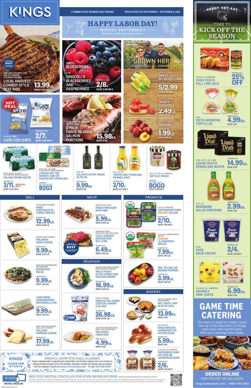 Kings Food Markets (CT, NJ, NY) Weekly Ad Flyer Specials September 2 to September 8, 2022