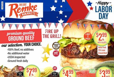 Remke (KY) Weekly Ad Flyer Specials September 1 to September 7, 2022