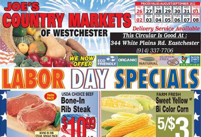 Country Markets of Westchester (NY) Weekly Ad Flyer Specials August 26 to September 8, 2022