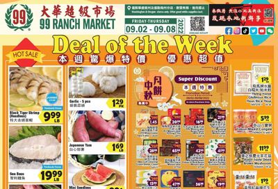 99 Ranch Market (OR) Weekly Ad Flyer Specials September 2 to September 8, 2022