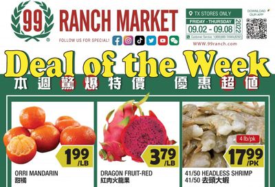 99 Ranch Market (TX) Weekly Ad Flyer Specials September 2 to September 8, 2022