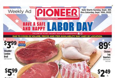Pioneer Supermarkets (NJ, NY) Weekly Ad Flyer Specials September 4 to September 10, 2022